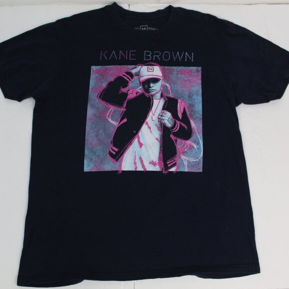 Kane Brown Concert Size XL Blue Live Forever Tour Short Sleeve Tshirt - Picture 6 of 12